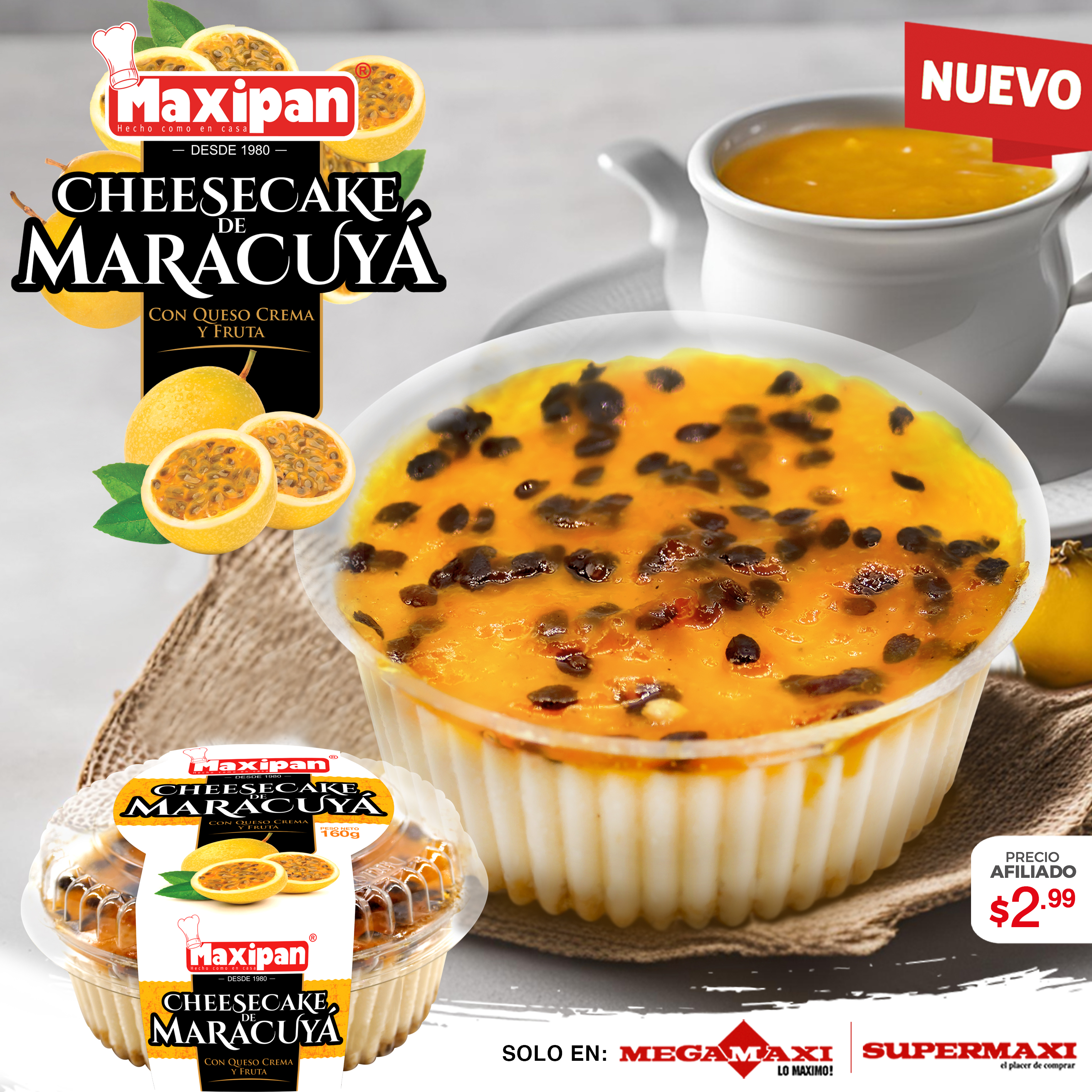 CHEESECAKE DE MARACUYÁ