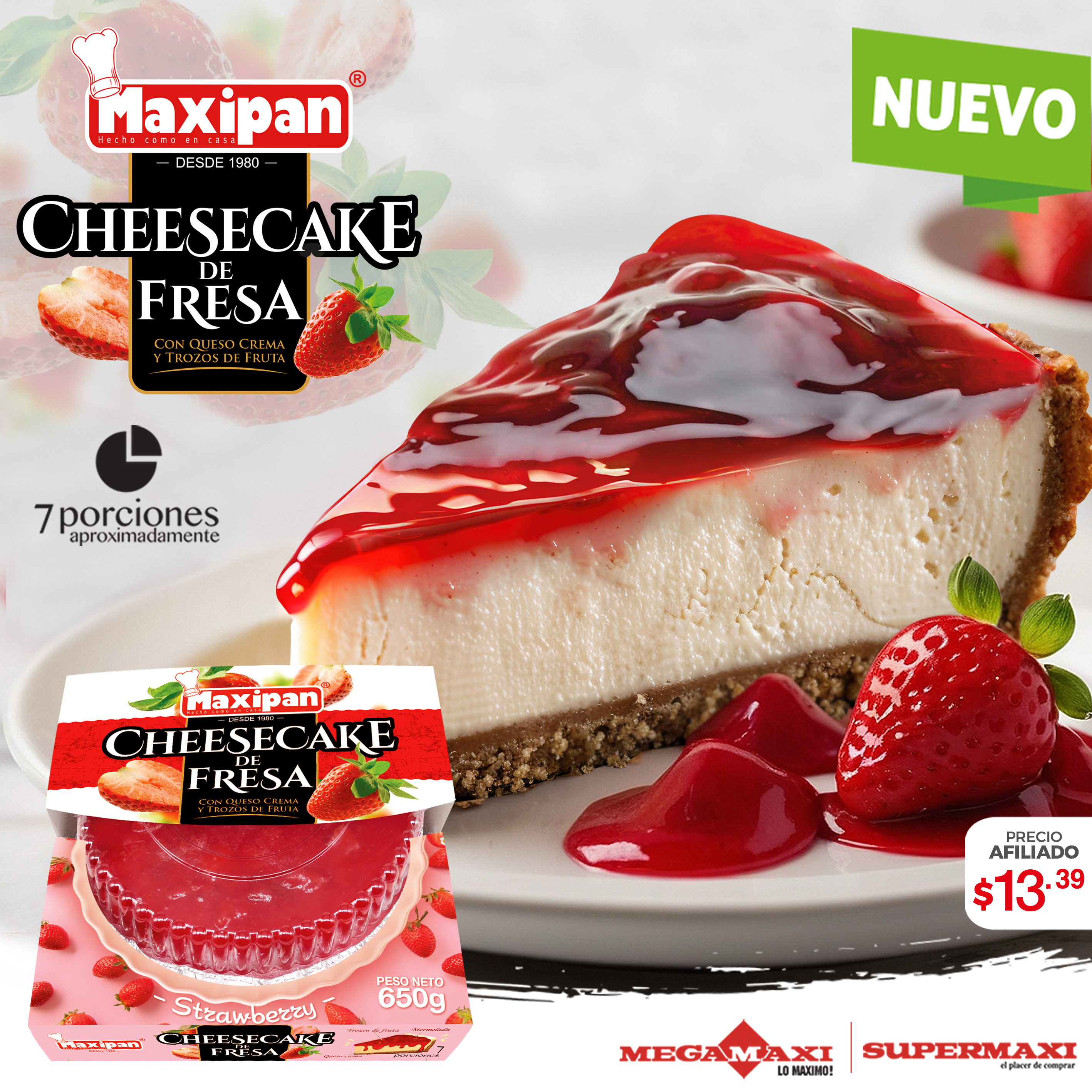 CHEESECAKE DE FRESA